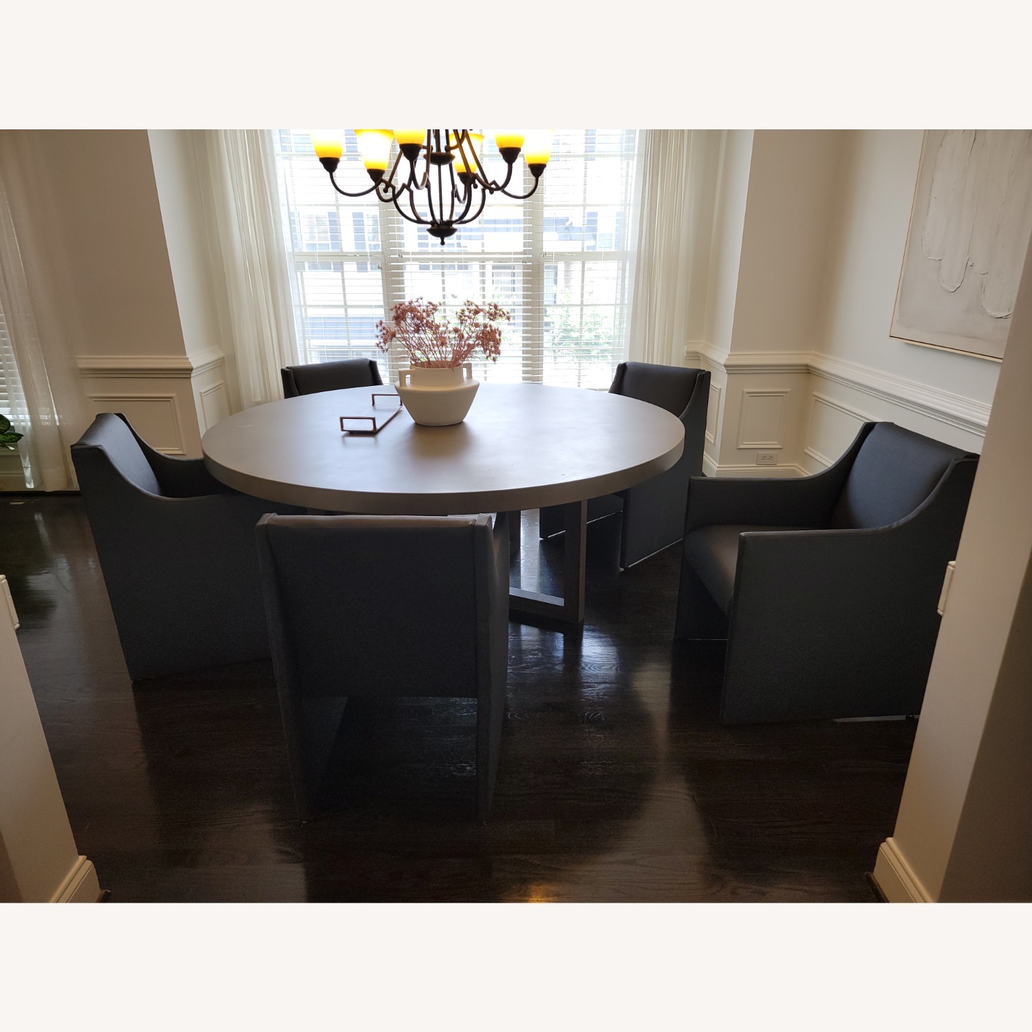 Restoration Hardware Heston 72" Round Dining Table - image-2