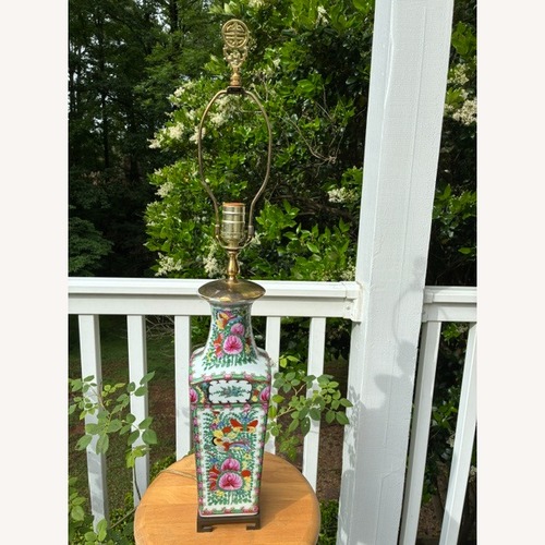 Used Asian Vase Ceramic Table Lamp for sale on AptDeco