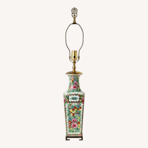 Used Asian Vase Ceramic Table Lamp for sale on AptDeco