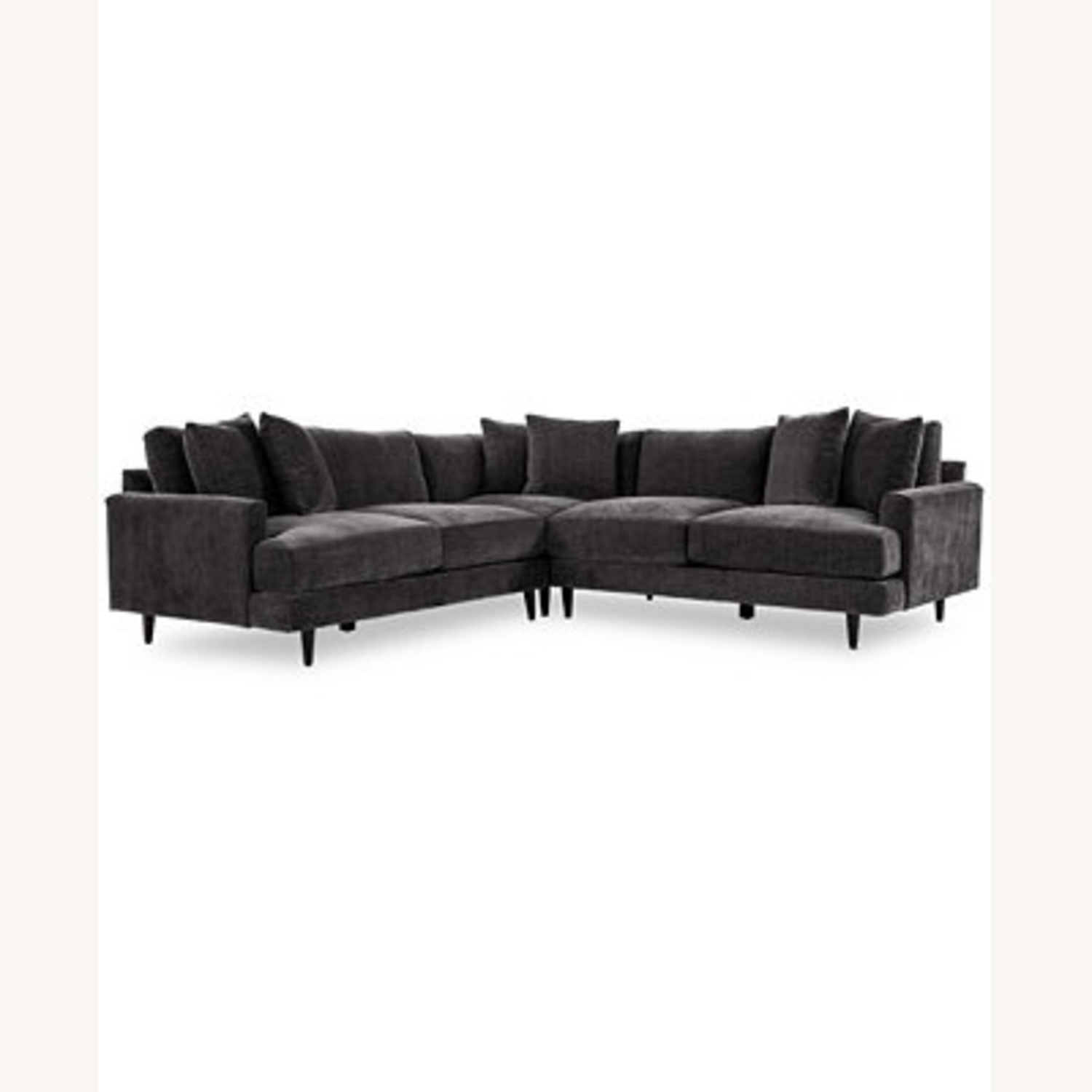 Macy's Dark Gray 3+ Piece Sectional - image-6