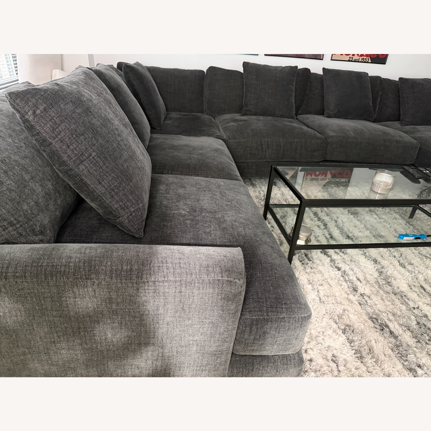 Macy's Dark Gray 3+ Piece Sectional - image-4