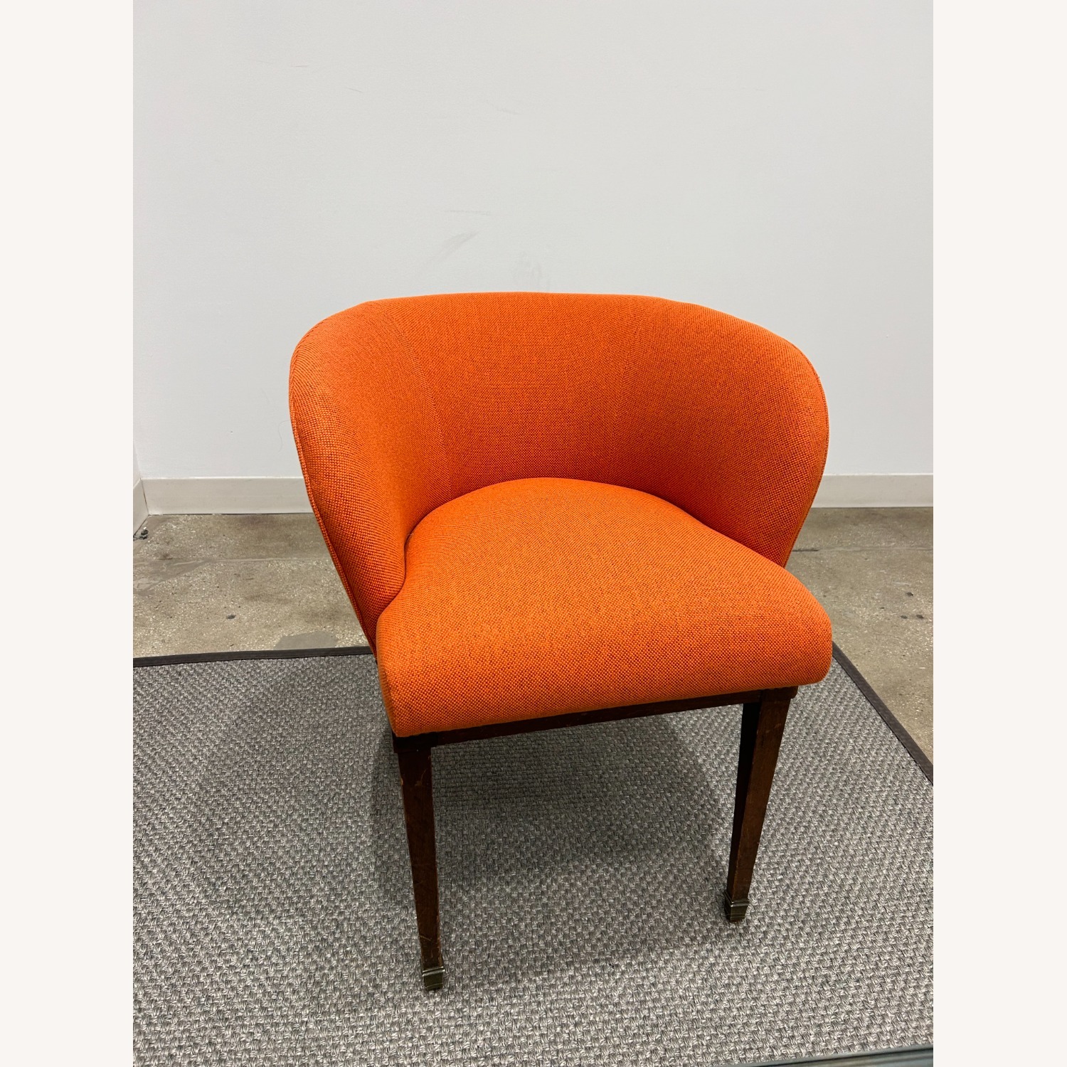 Orange Fabric Accent Chairs - image-1