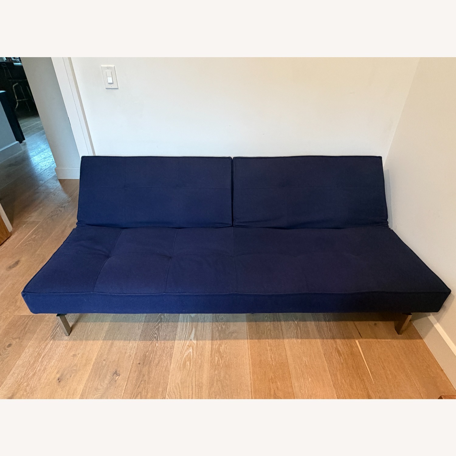 ABC Carpet and Home Crashpad Blue Futon - image-2