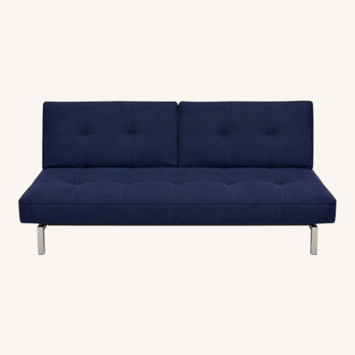 Used ABC Carpet and Home Crashpad Blue Futon for sale on AptDeco