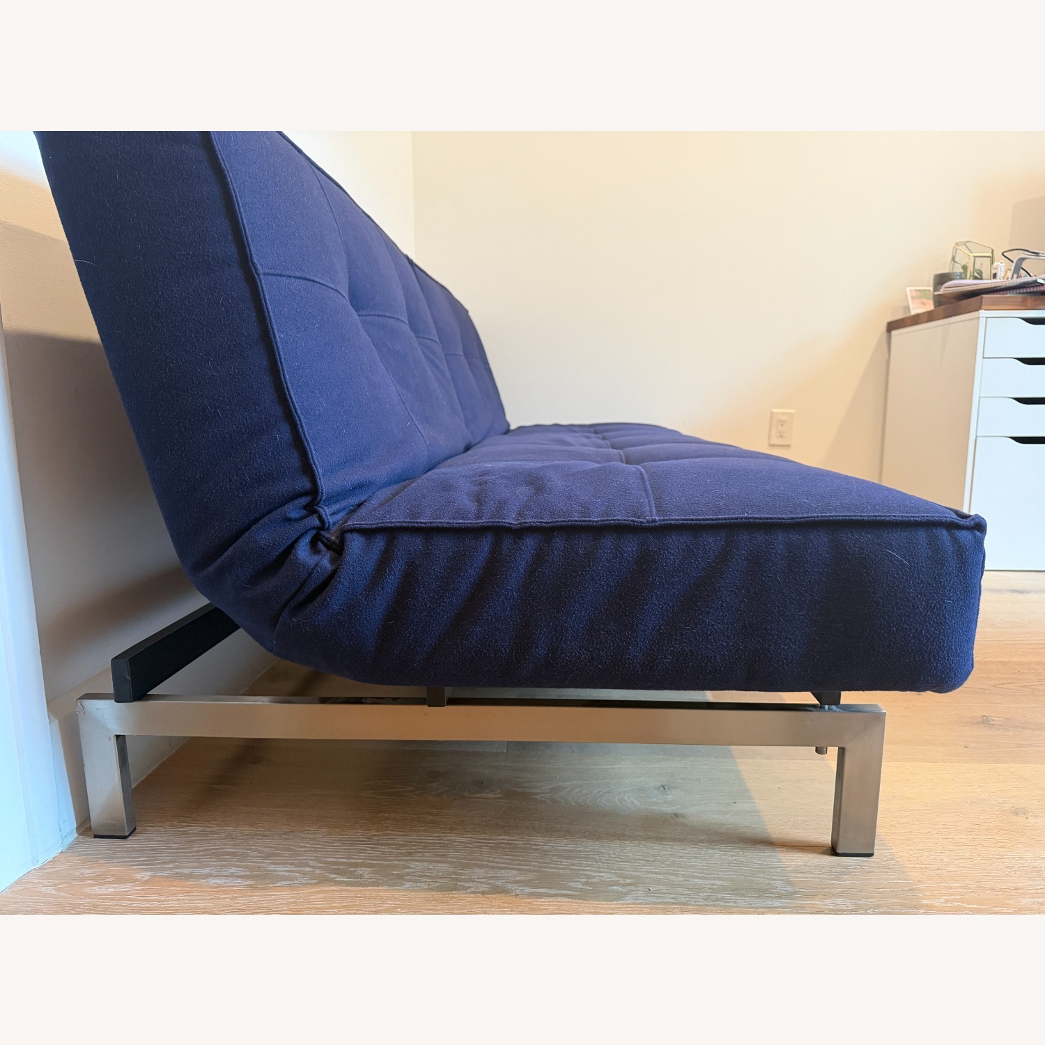 ABC Carpet and Home Crashpad Blue Futon - image-4
