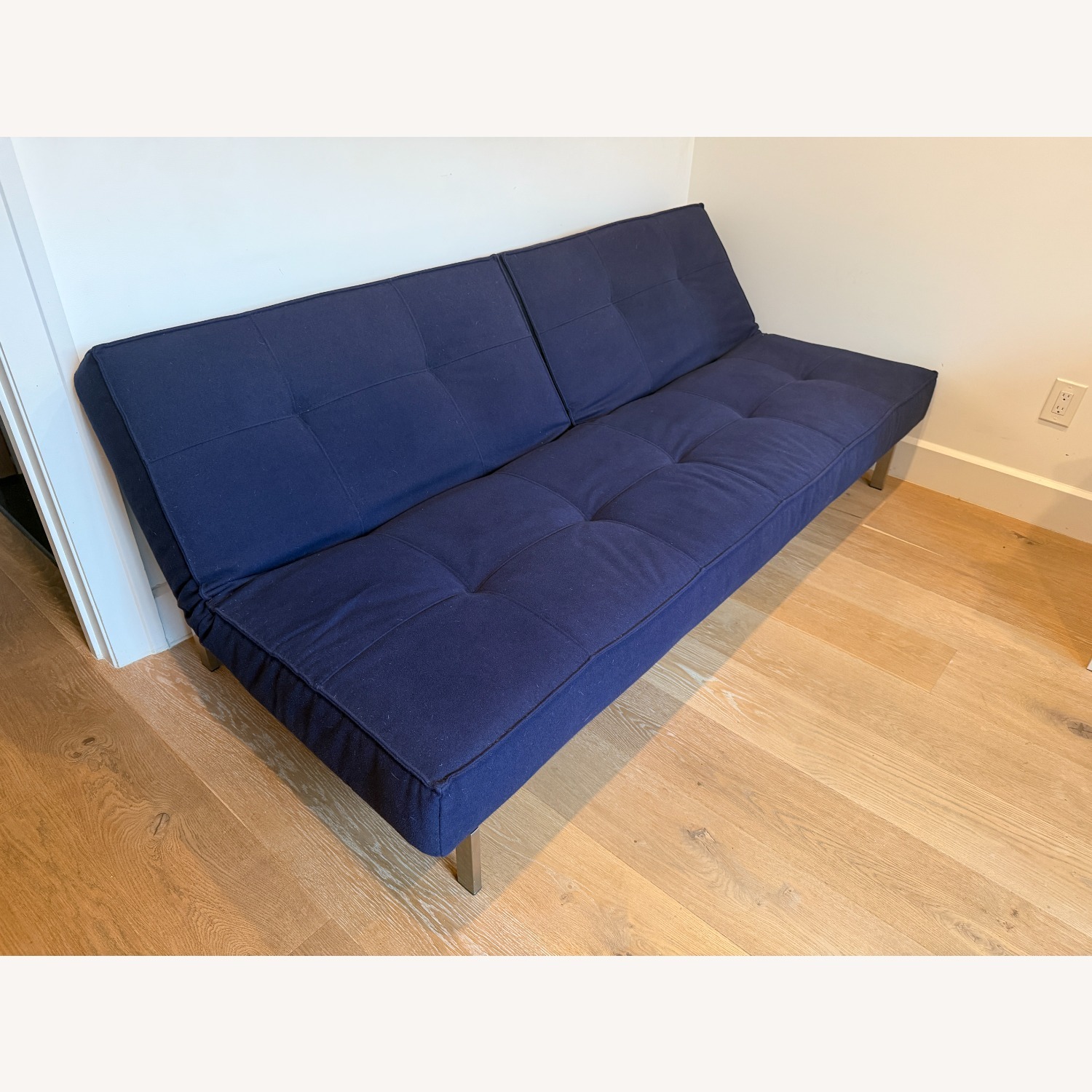ABC Carpet and Home Crashpad Blue Futon - image-1