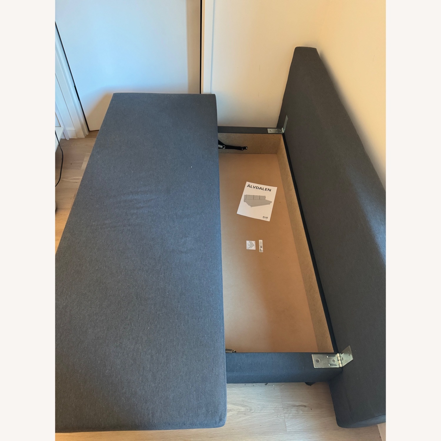 IKEA Älvdalen Dark Gray Sleeper Sofa - image-2