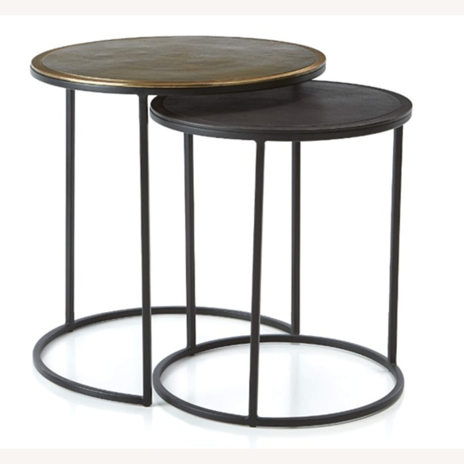 Crate & Barrel Iron Coffee Table - image-4