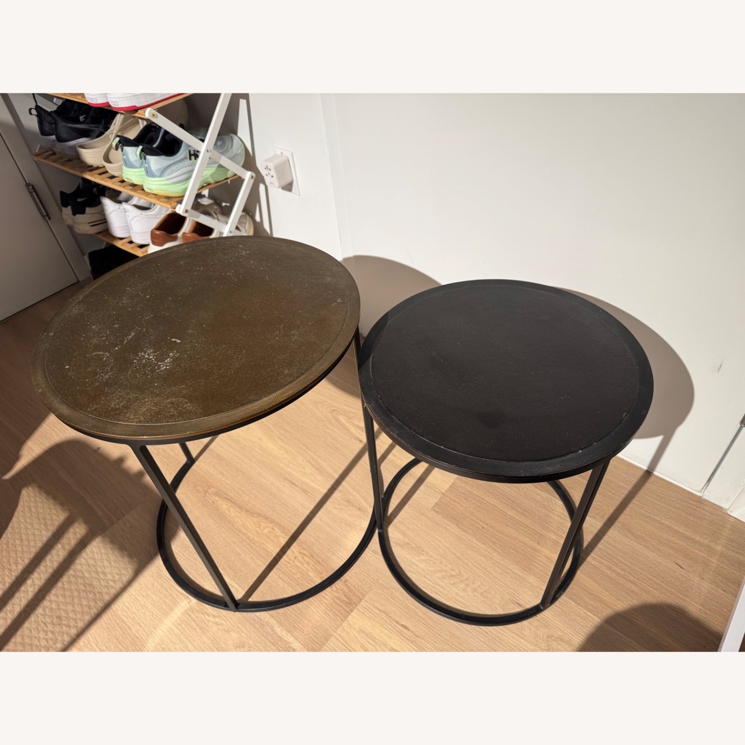 Crate & Barrel Iron Coffee Table - image-2