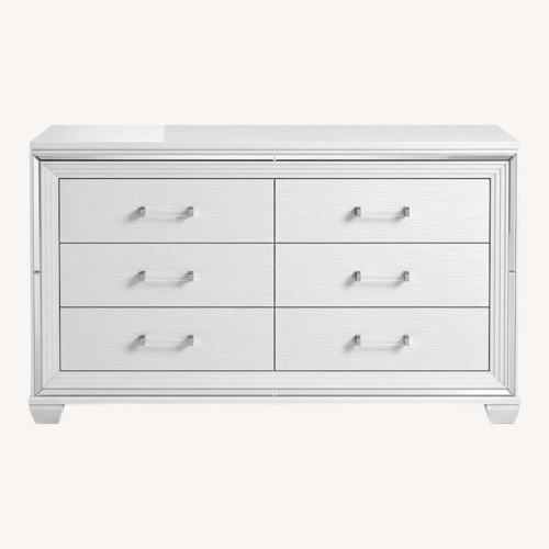 Used White Wood Dresser for sale on AptDeco