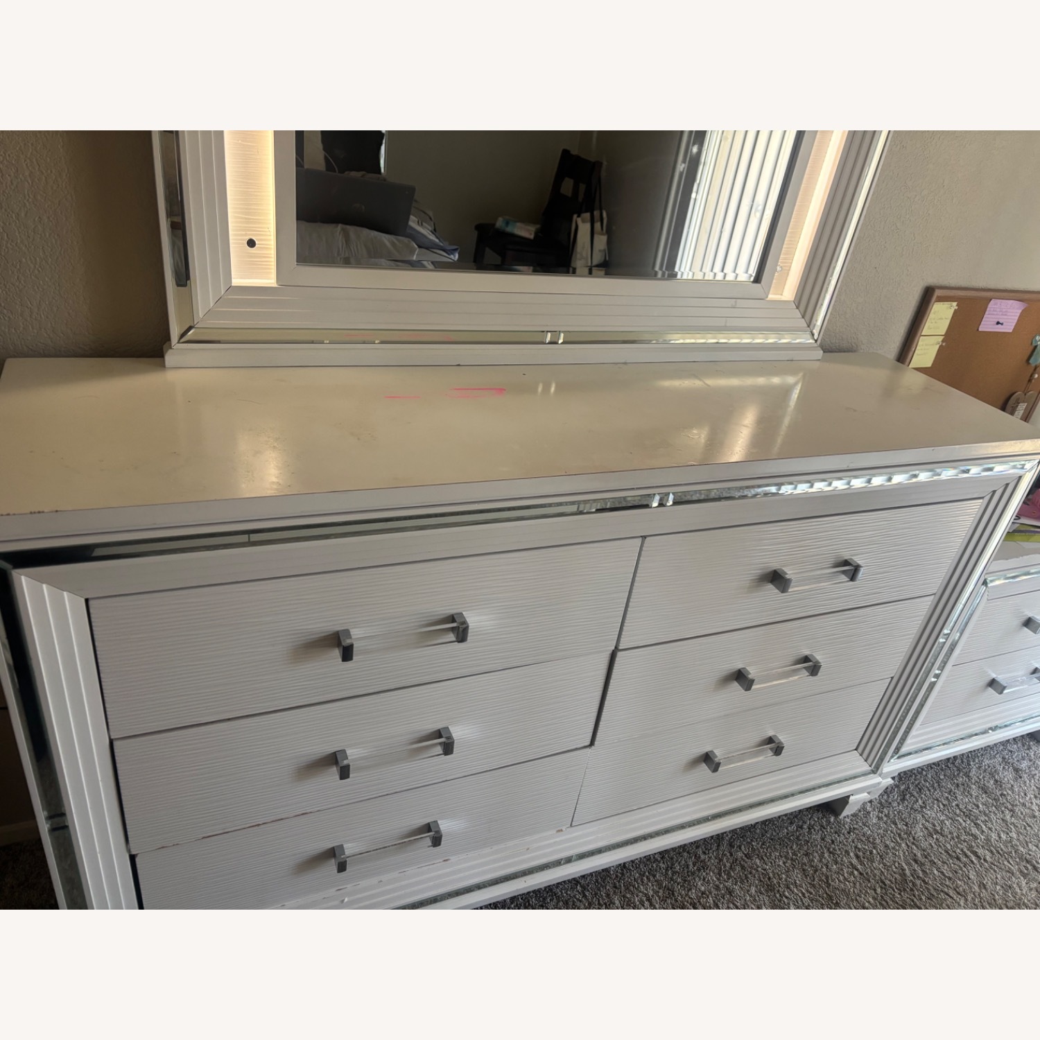 White Wood Dresser - image-2