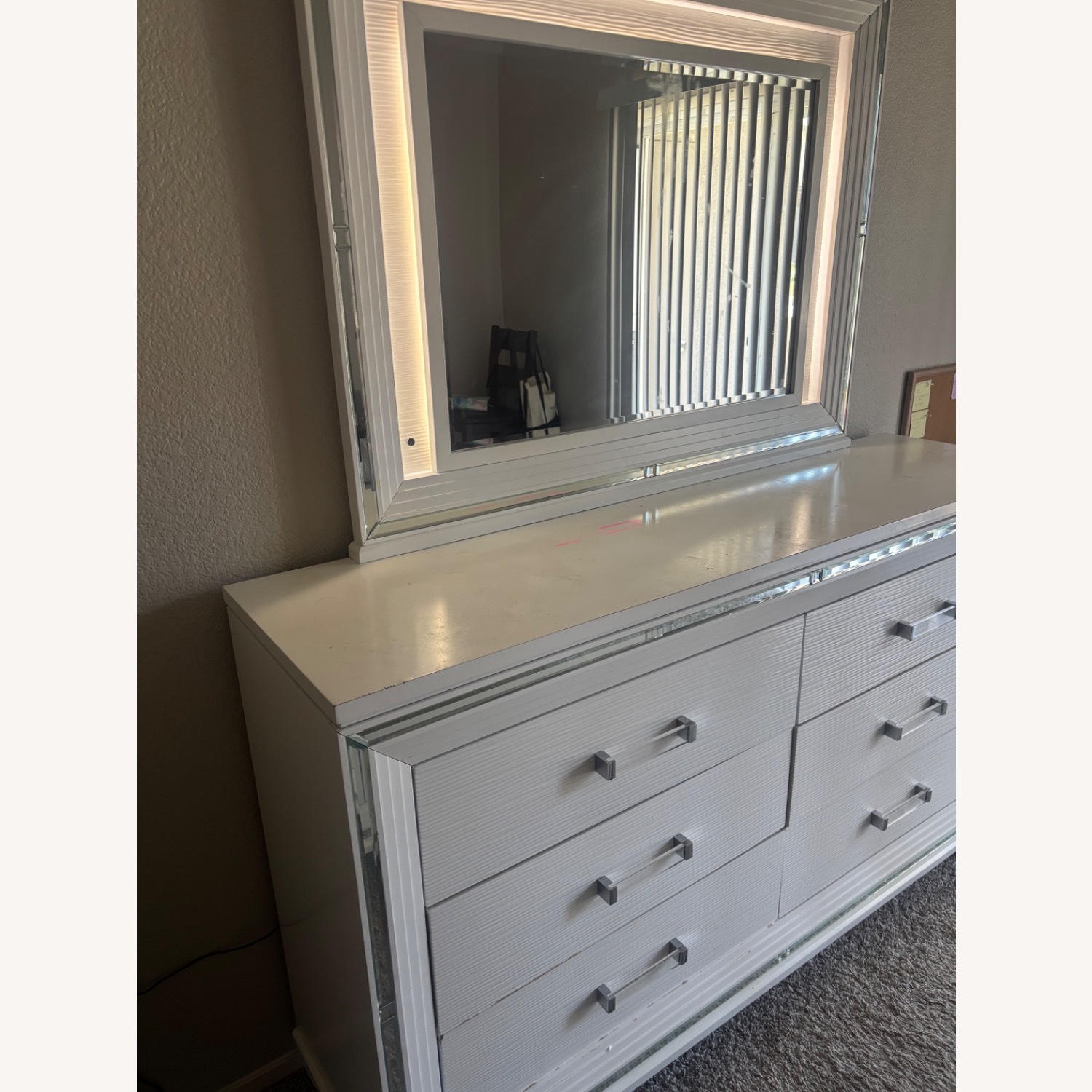 White Wood Dresser - image-4