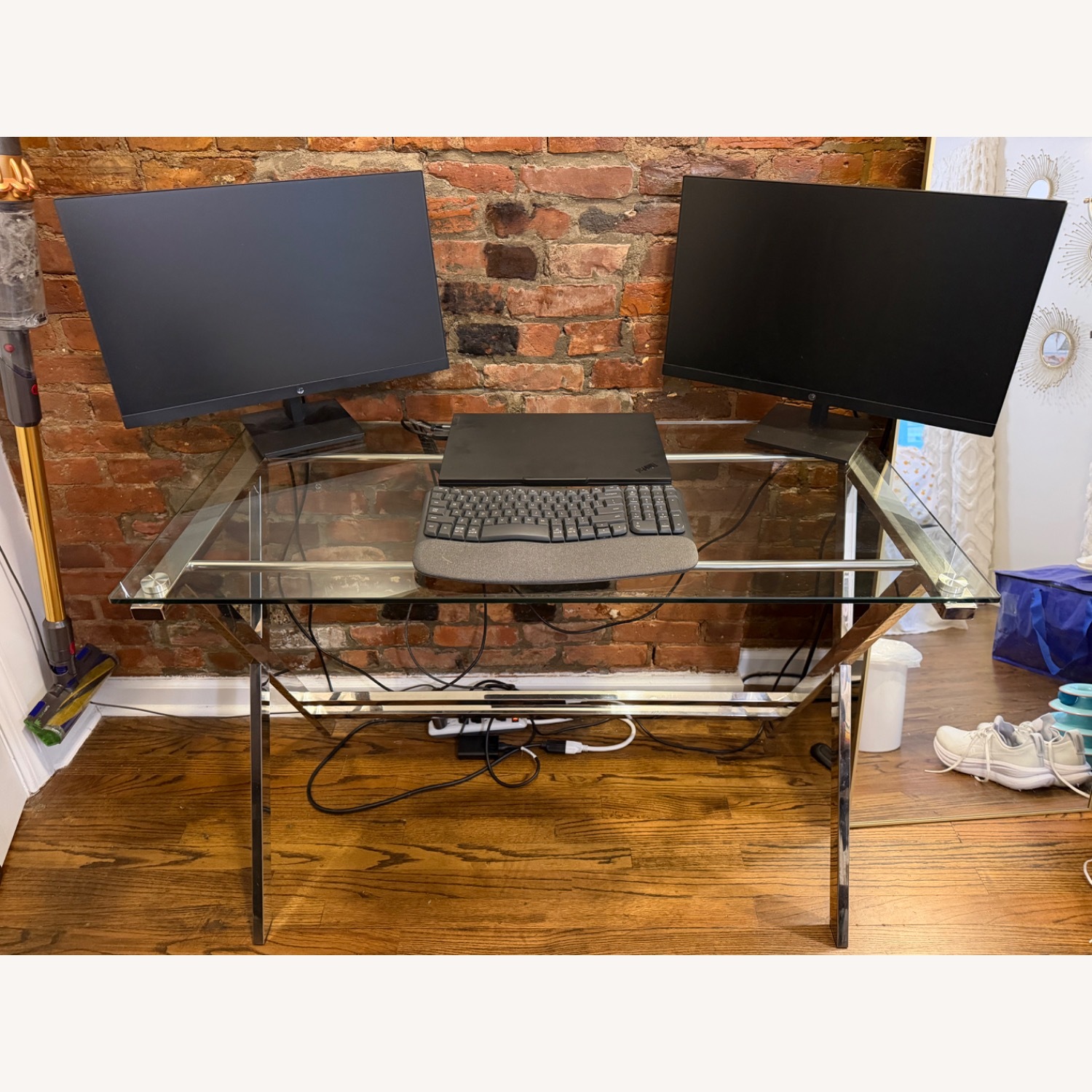Amazon Transparent Glass Desk - image-1