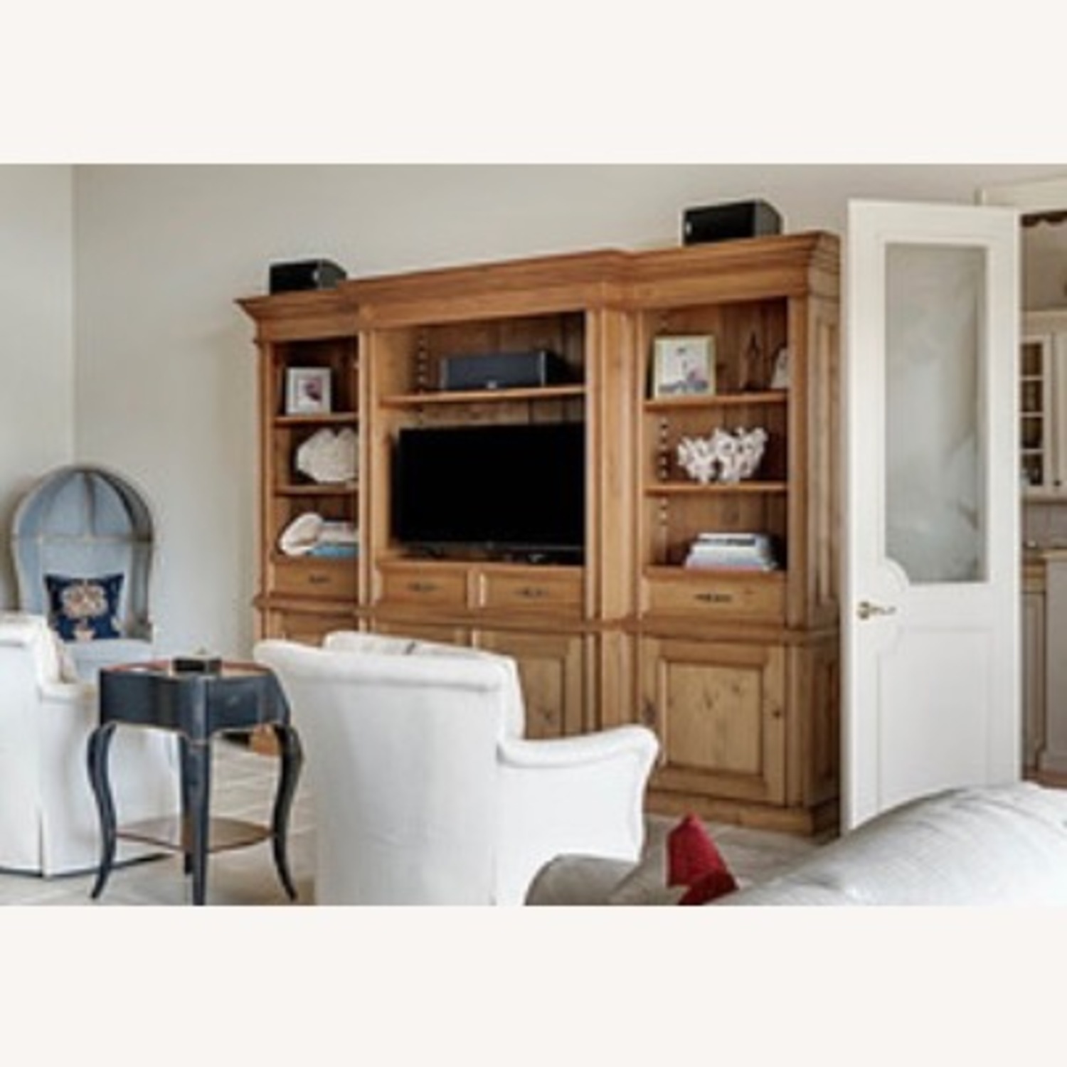 Natural Wood Media Storage - image-2