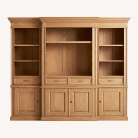 Natural Wood Media Storage