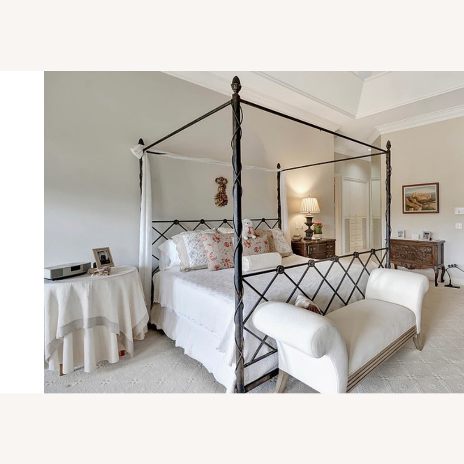 Black Iron King Bed - image-1