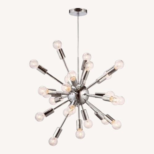 Used Zuo Modern Furniture Chrome Pulsar Ceiling Lamp for sale on AptDeco