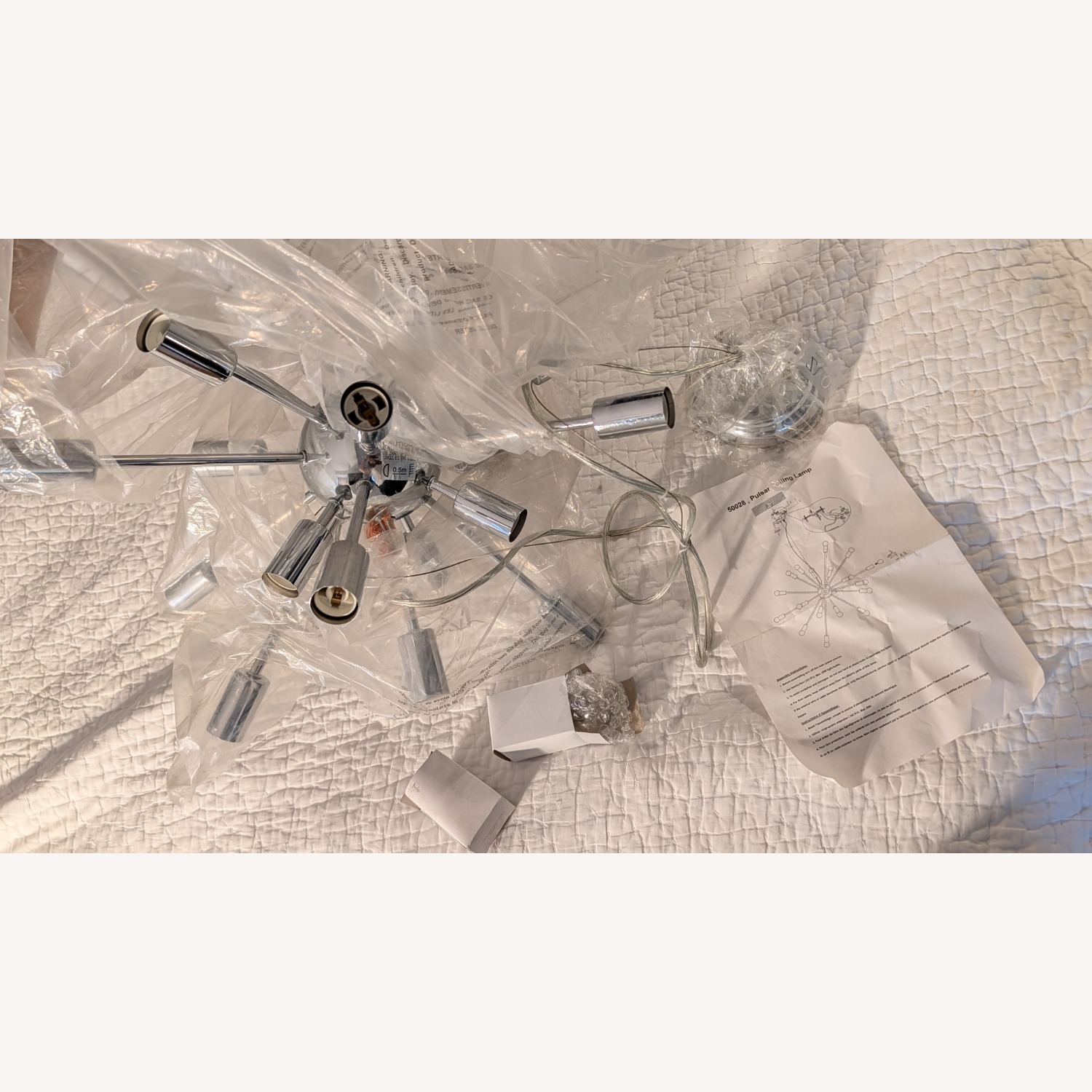 Zuo Modern Furniture Chrome Pulsar Ceiling Lamp - image-3