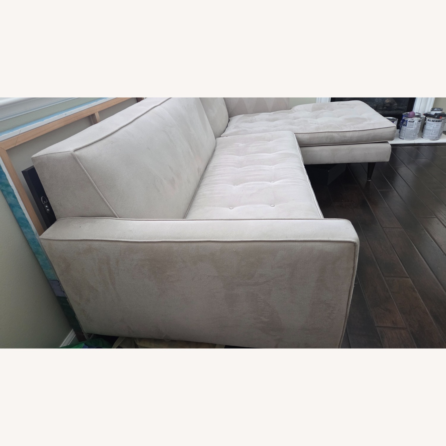 Room & Board Natural Fabric 2 Piece Sectional - image-3