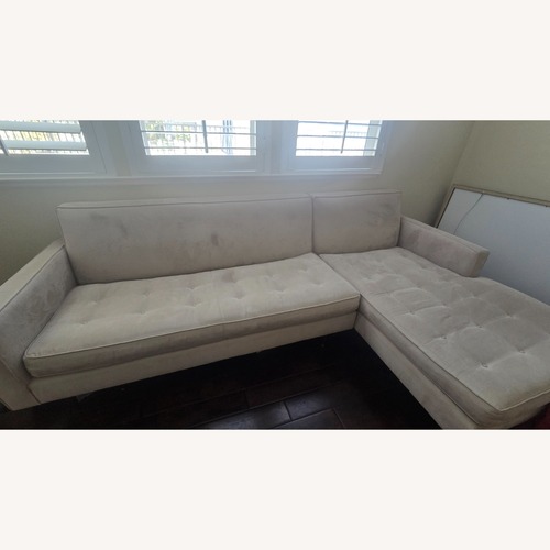 Used Room & Board Natural Fabric 2 Piece Sectional for sale on AptDeco