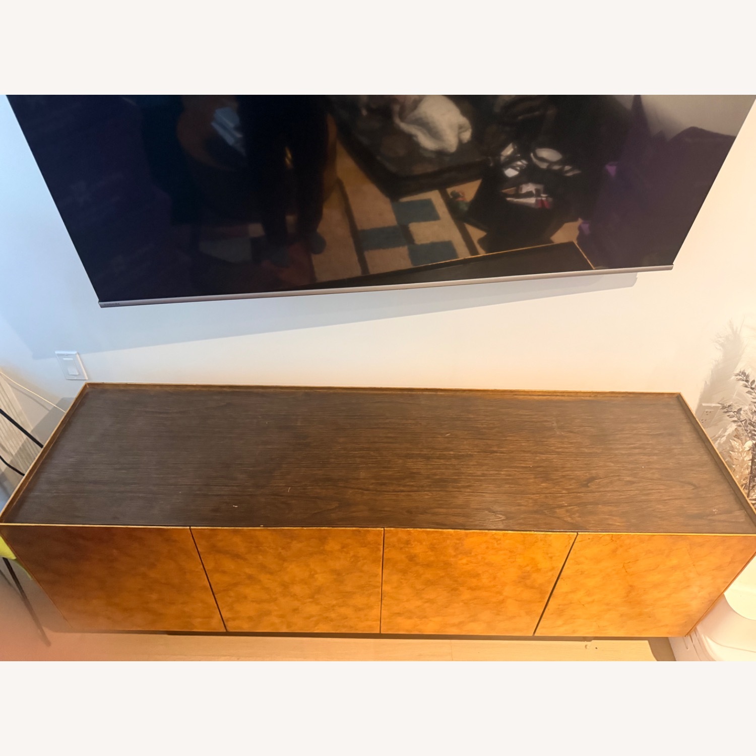 CB2 Kinzie 72" Bronze Wood Credenza - image-2