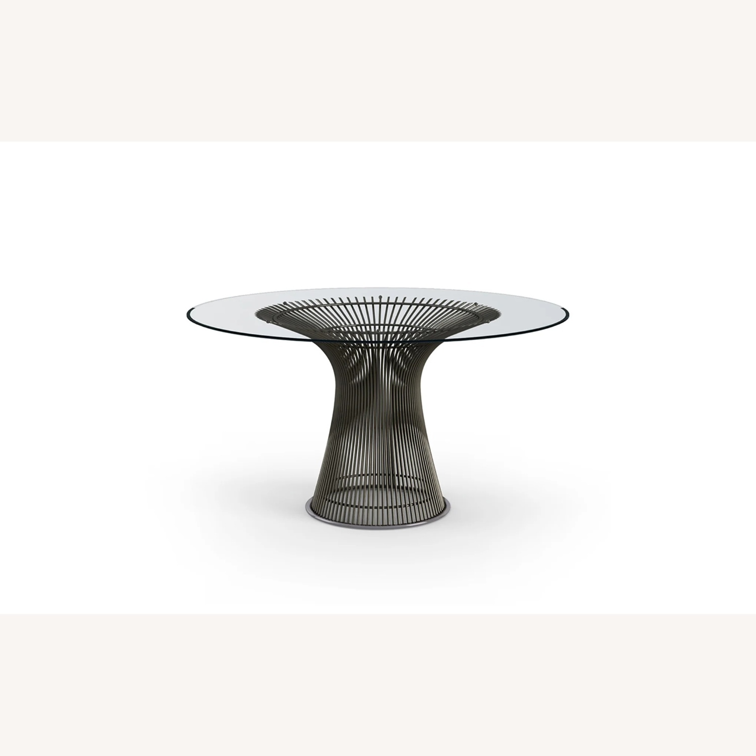 Platner-Style Round Glass Dining Table - image-8