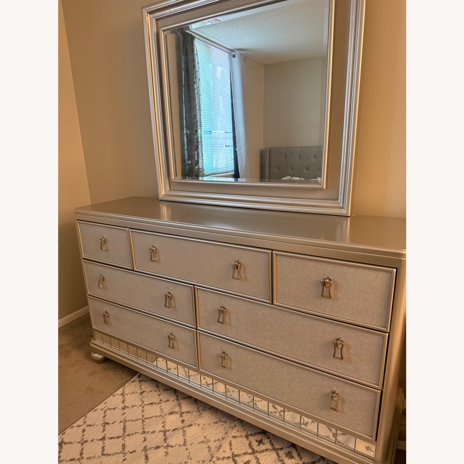 Marge Carson Zsa Zsa Light Gray Dresser - image-3