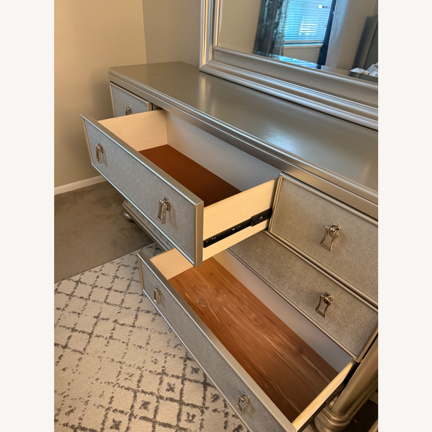 Marge Carson Zsa Zsa Light Gray Dresser - image-4