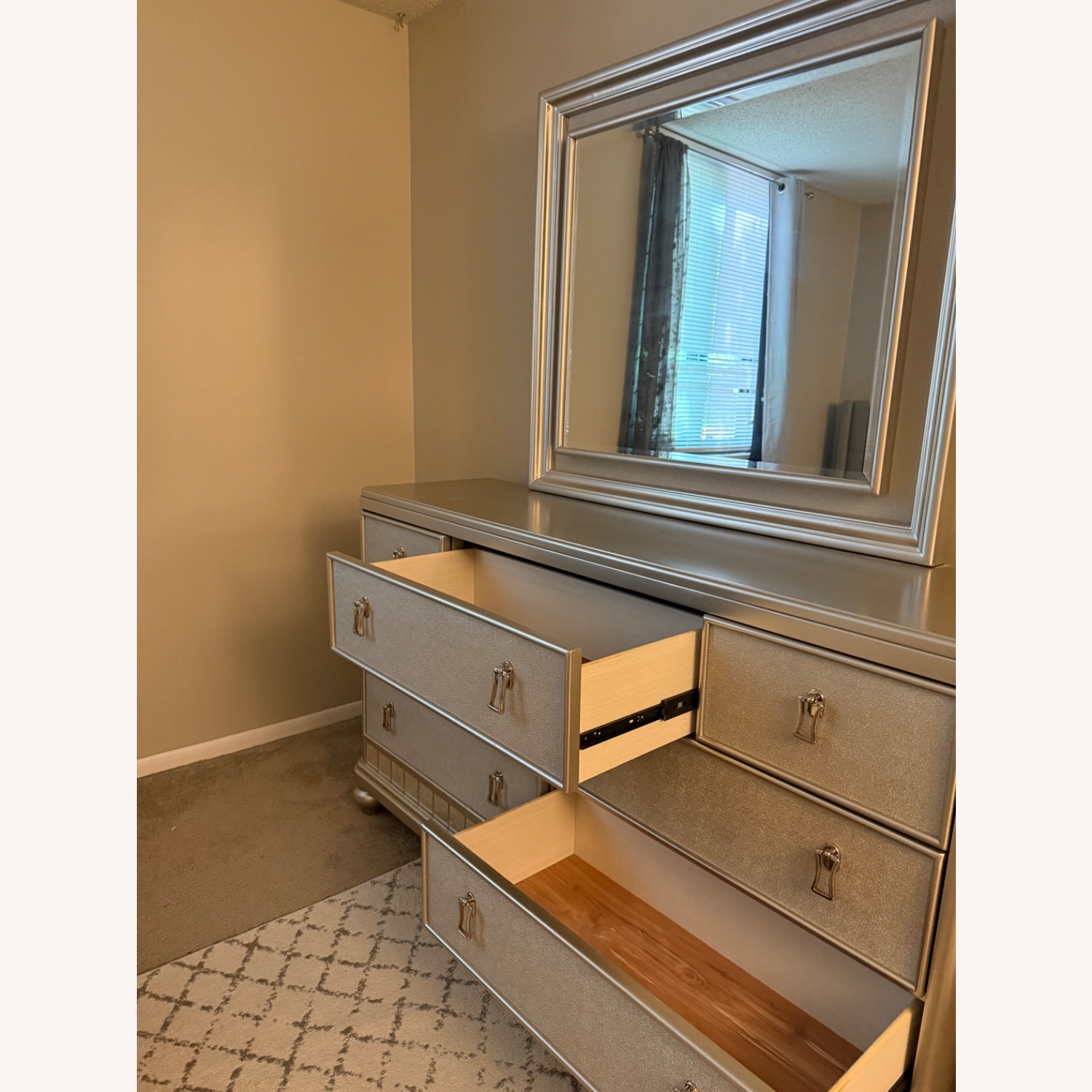 Marge Carson Zsa Zsa Light Gray Dresser - image-5