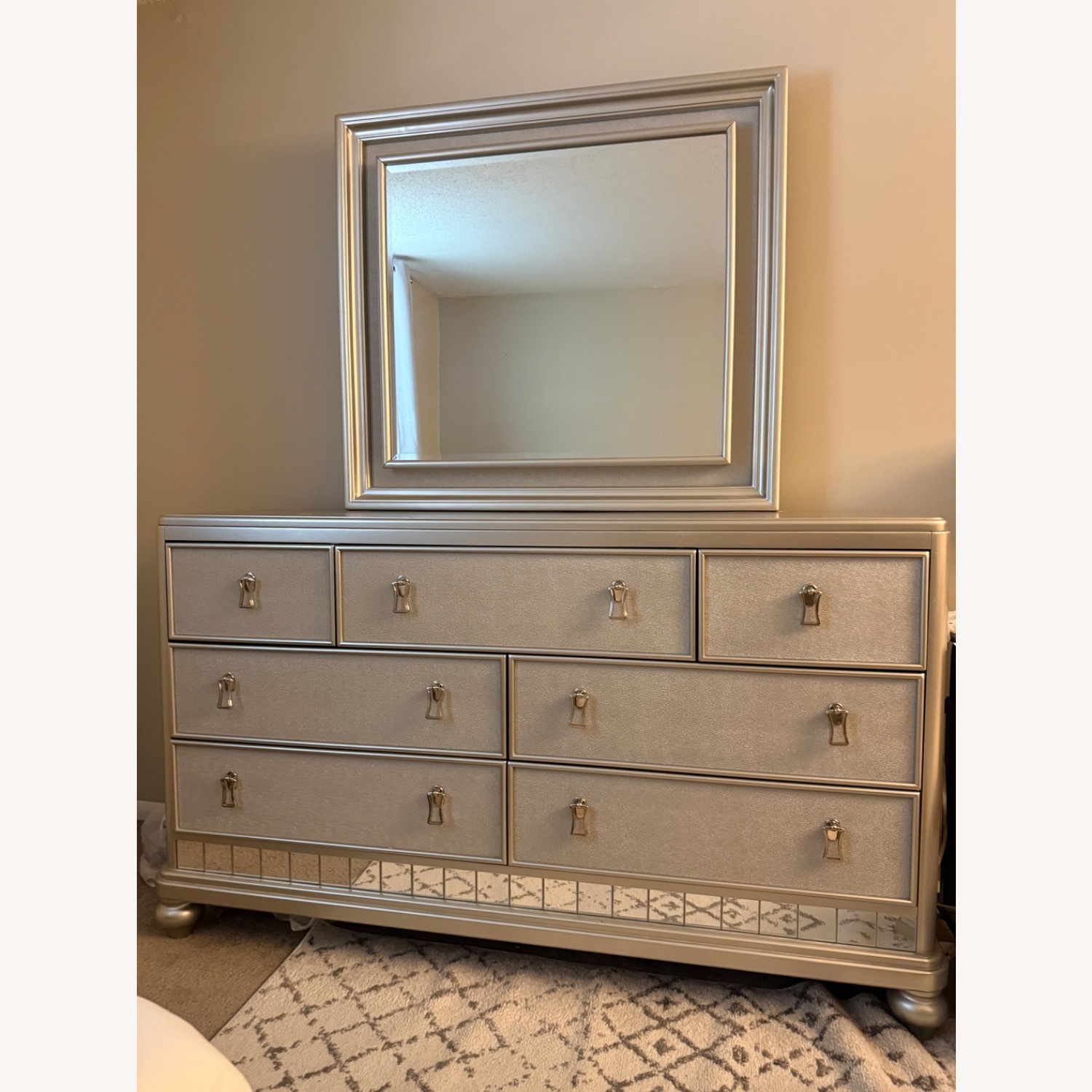 Marge Carson Zsa Zsa Light Gray Dresser - image-1