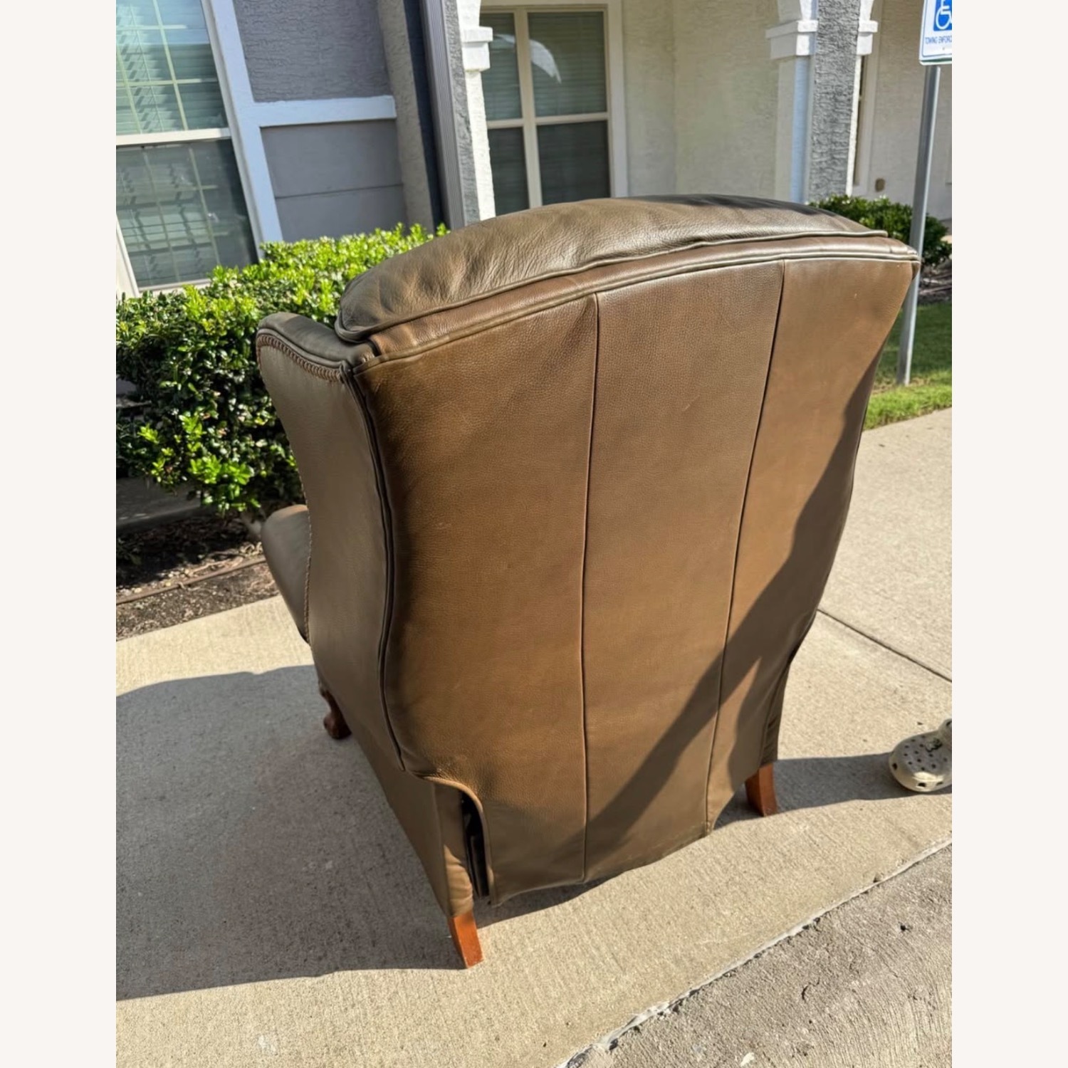 Hancock & Moore Light Brown Leather Recliner - image-3