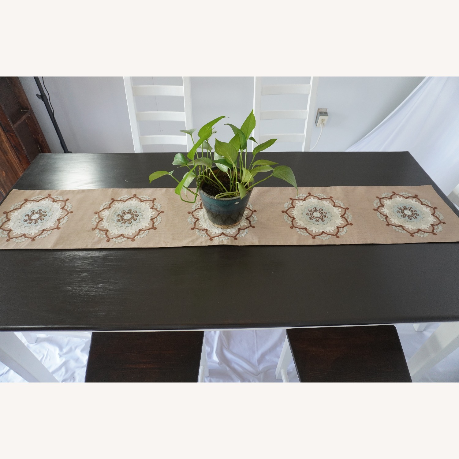 Farmhouse Dining Kona Stained Table Set – 6 Chairs - image-7