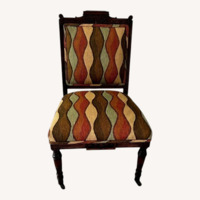 Antique Chair with Wheels