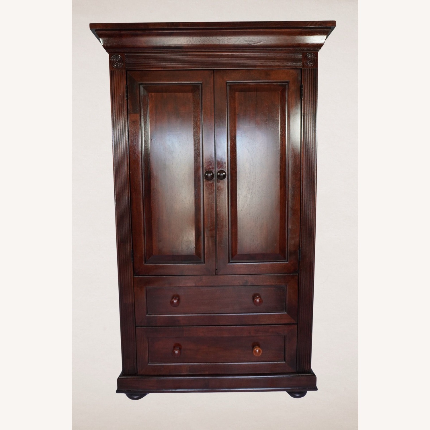 Cherry Hardwood Armoire Dresser - image-2