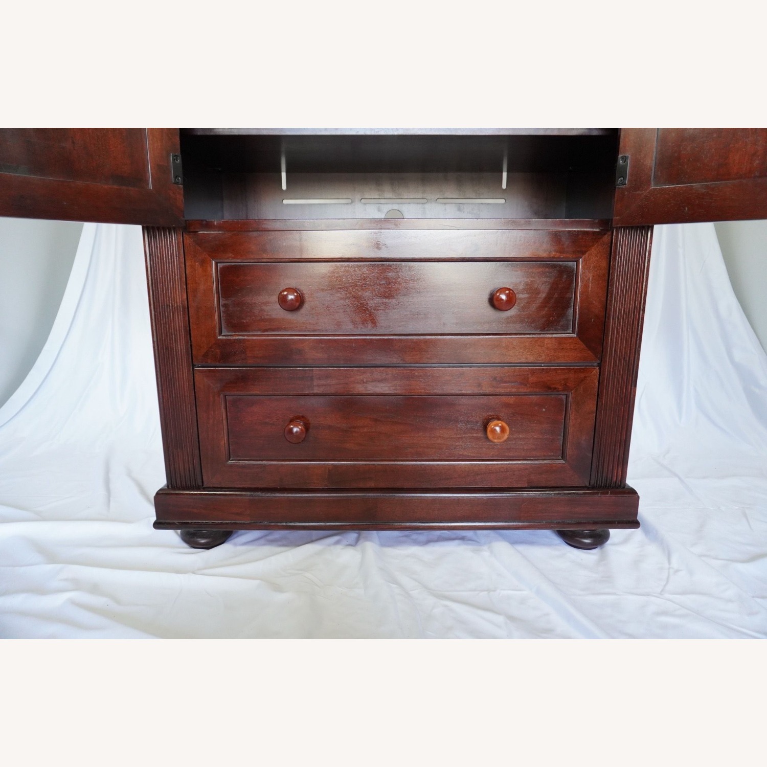 Cherry Hardwood Armoire Dresser - image-9