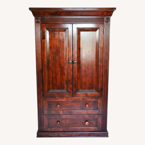 Used Cherry Hardwood Armoire Dresser  for sale on AptDeco