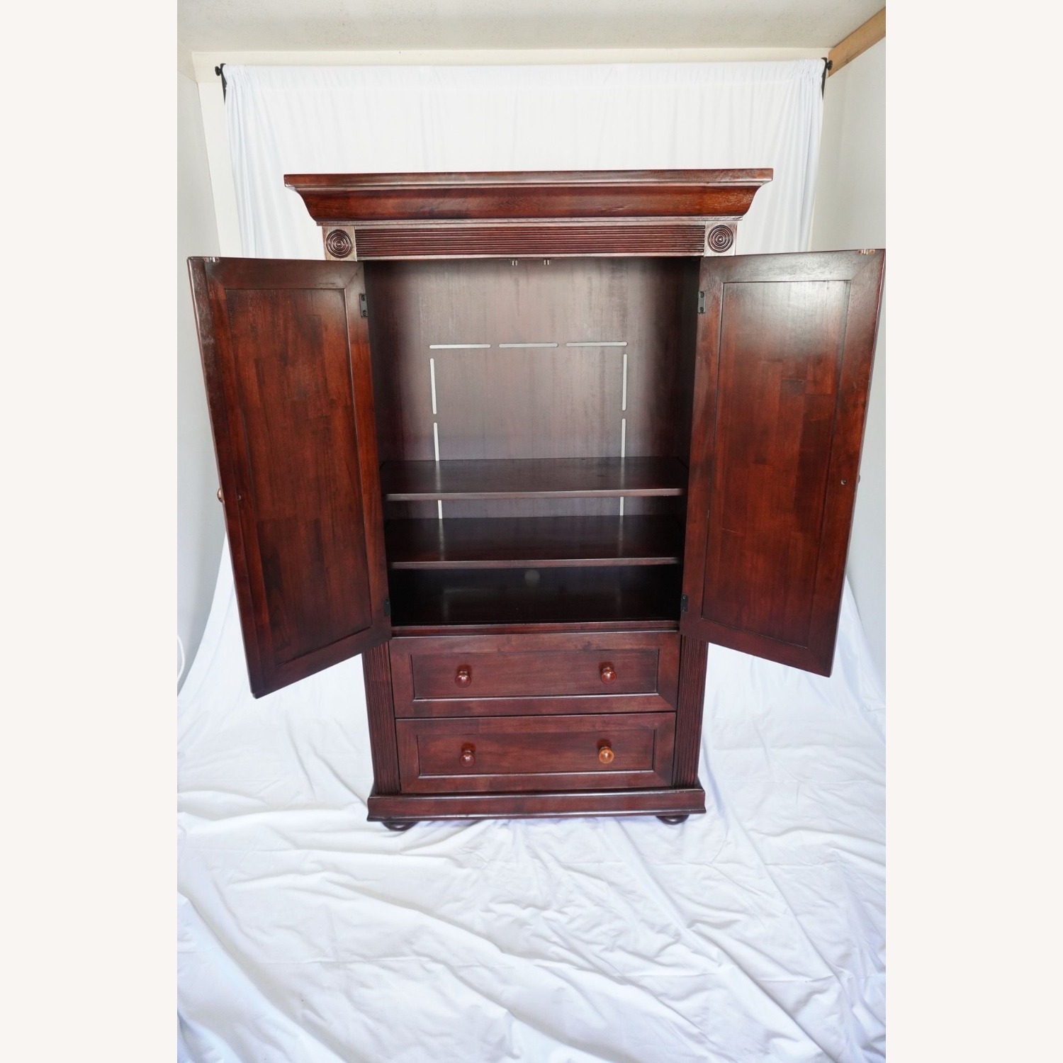 Cherry Hardwood Armoire Dresser - image-4