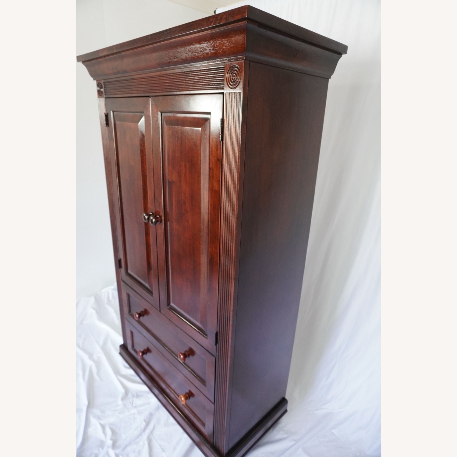 Cherry Hardwood Armoire Dresser - image-3