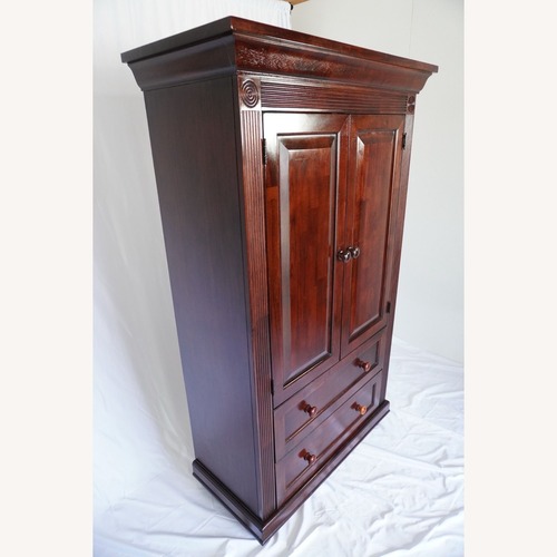 Used Cherry Hardwood Armoire Dresser  for sale on AptDeco