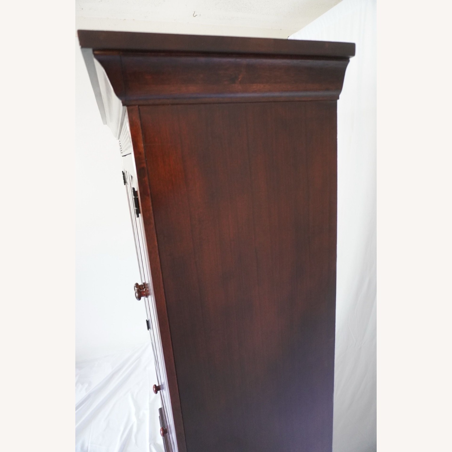 Cherry Hardwood Armoire Dresser - image-5