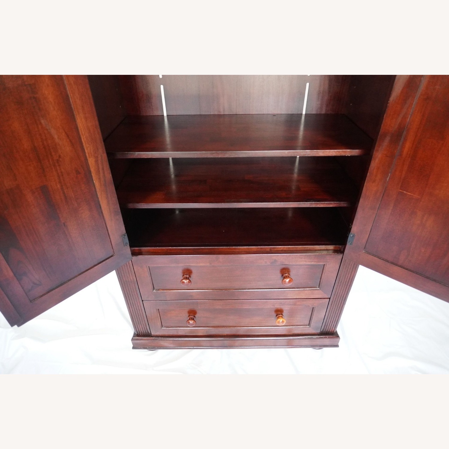 Cherry Hardwood Armoire Dresser - image-6