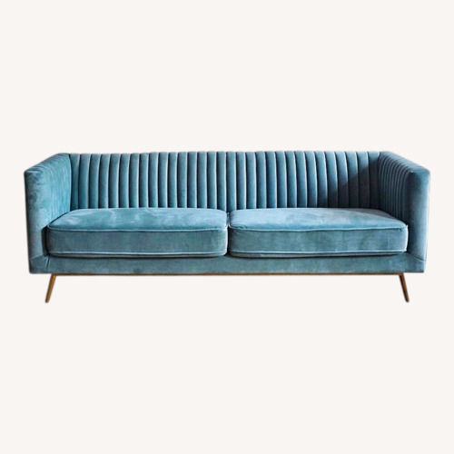 Used Green Velvet 3+ Seater Sofa for sale on AptDeco