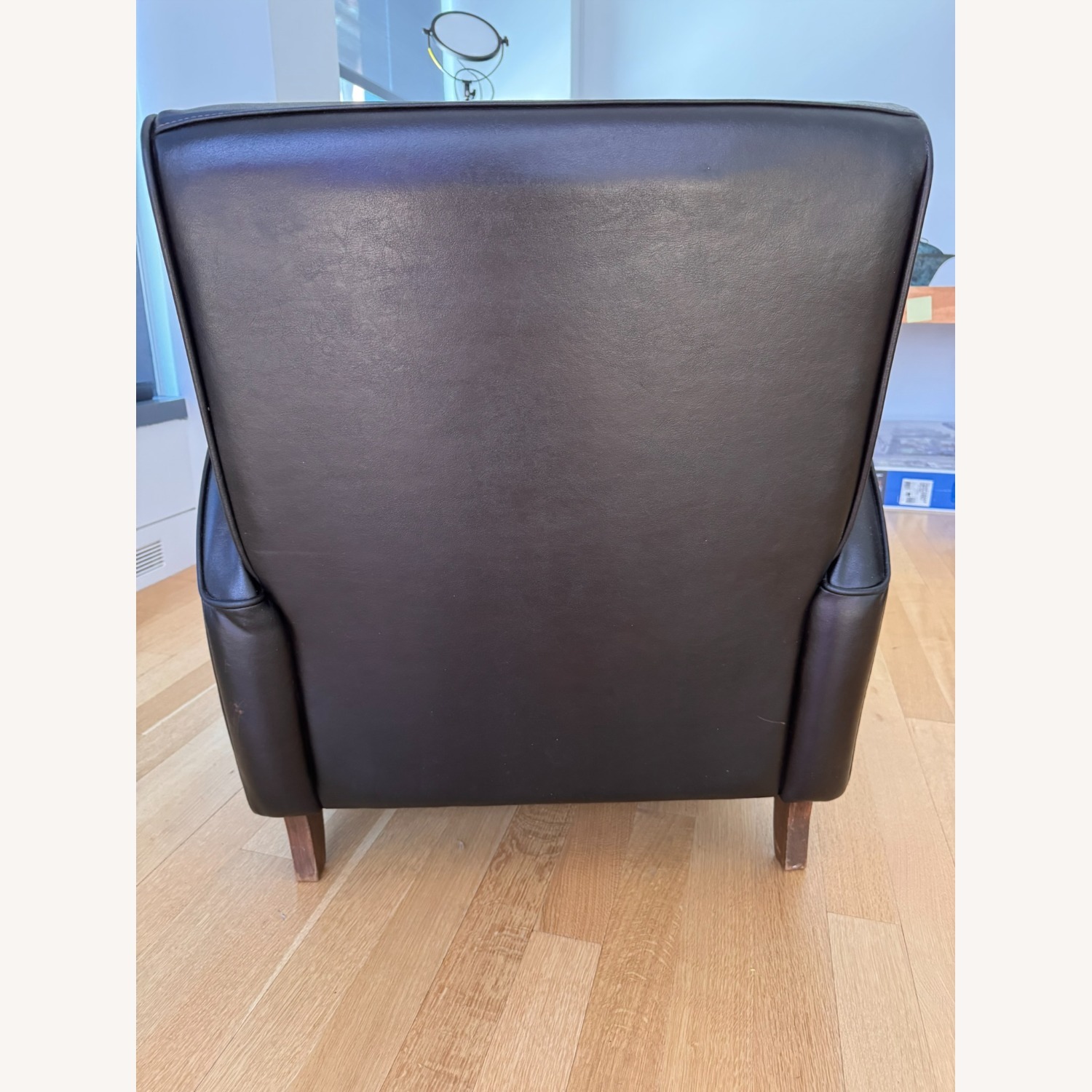 Art Deco Genuine Leather Club Chair  - image-6