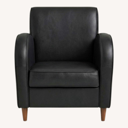 Used Art Deco Genuine Leather Club Chair for sale on AptDeco