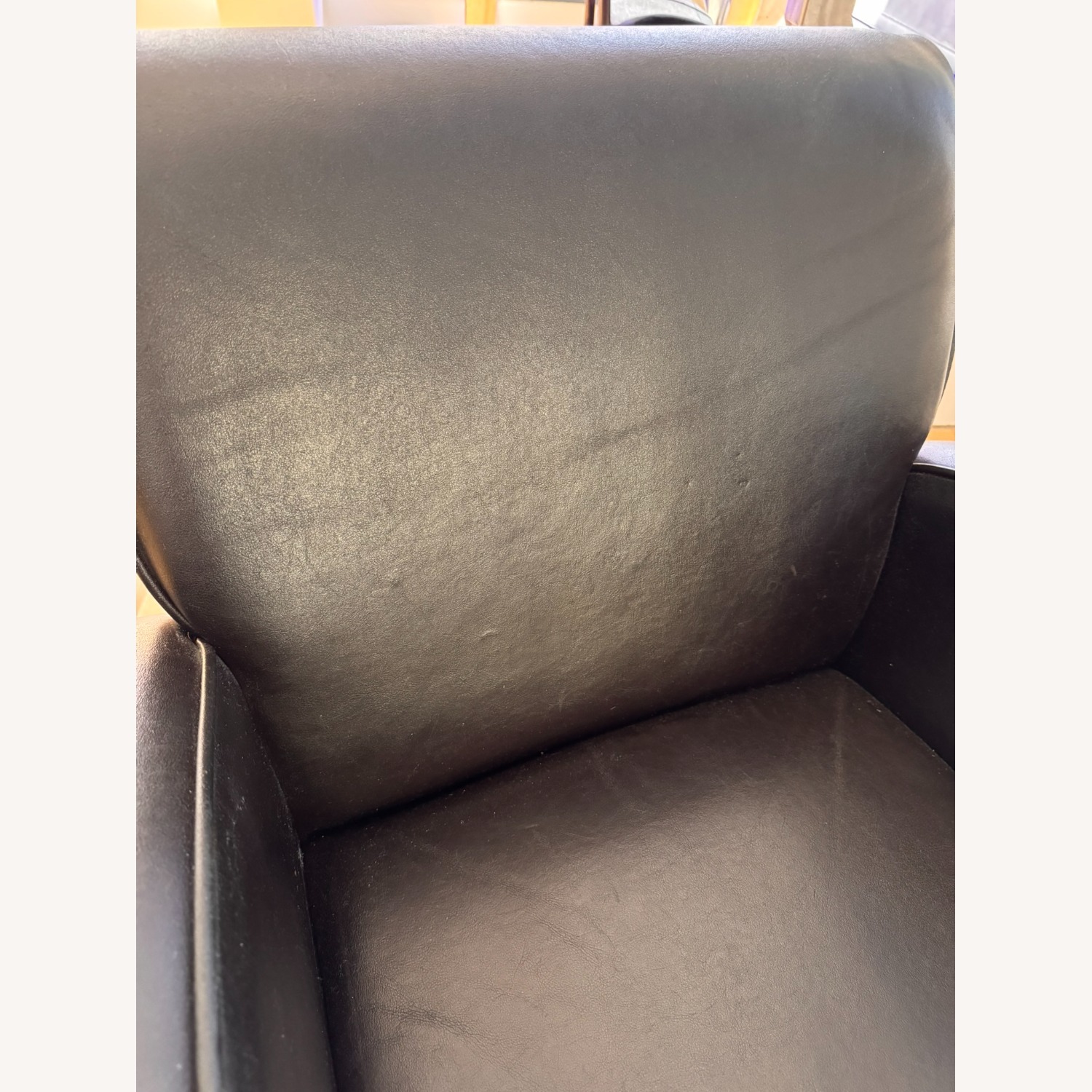 Art Deco Genuine Leather Club Chair  - image-5