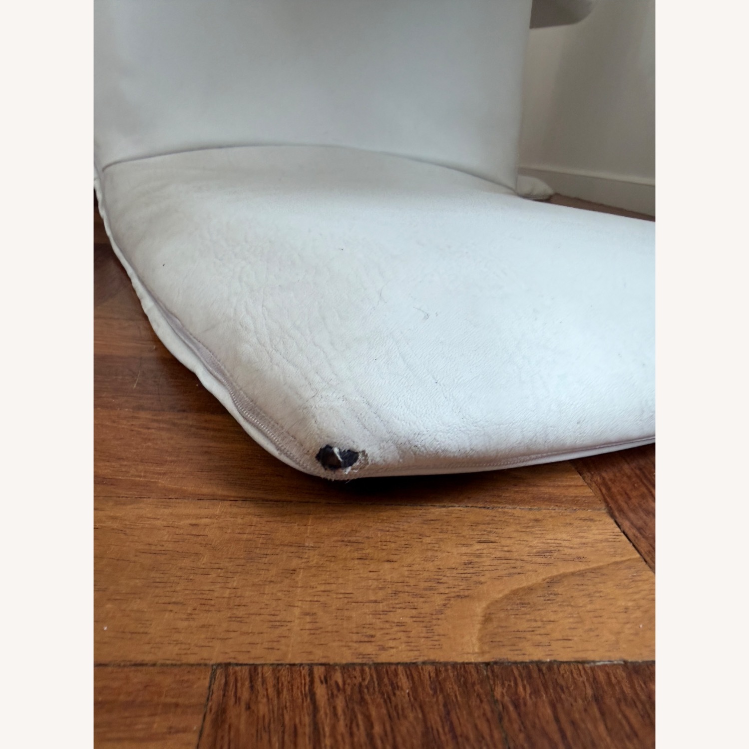 White Faux Leather Dining Chair - image-4
