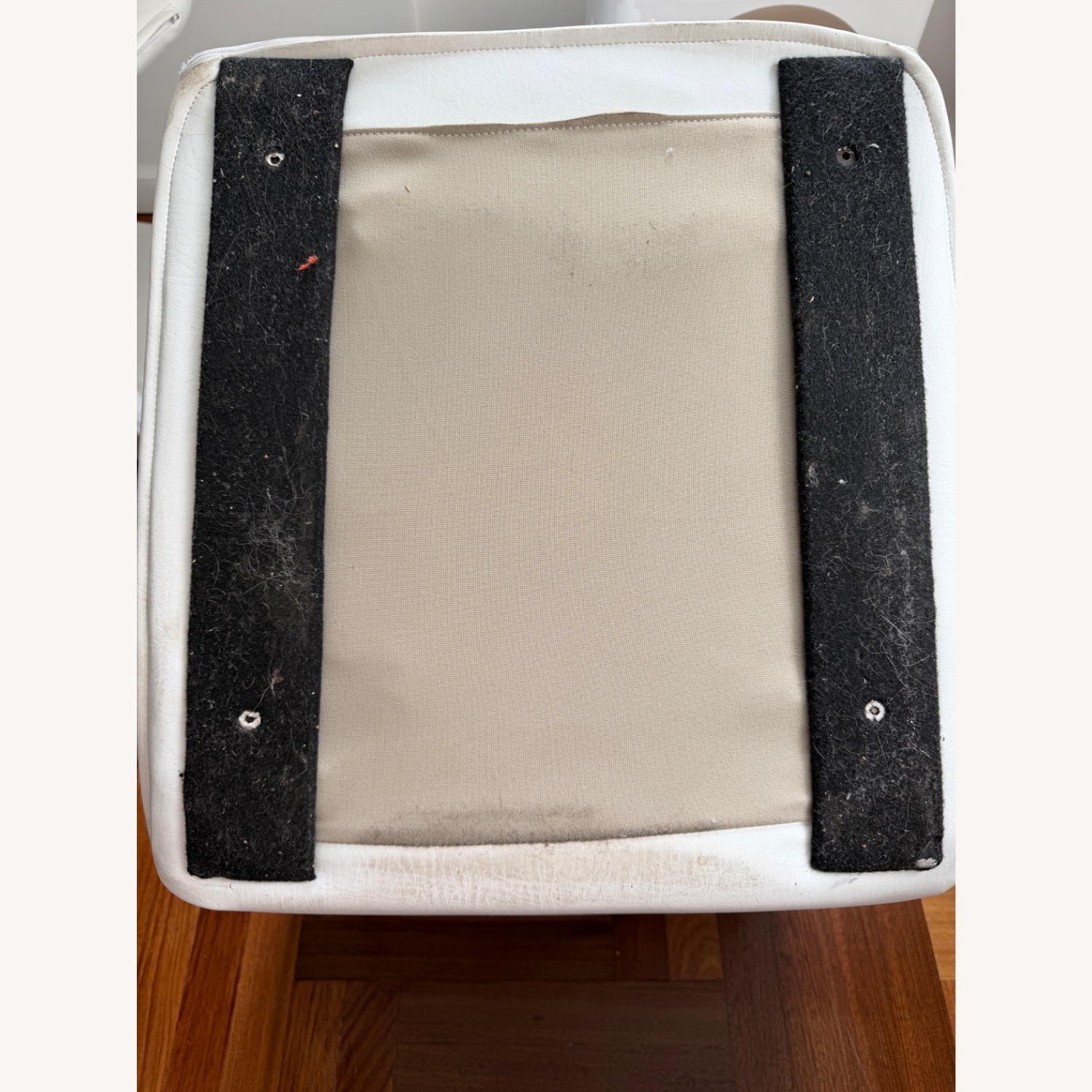 White Faux Leather Dining Chair - image-8