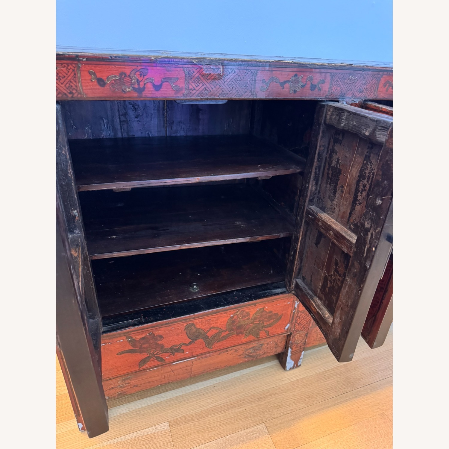 Vintage/Antique Finds Red Wood Sideboard - image-7