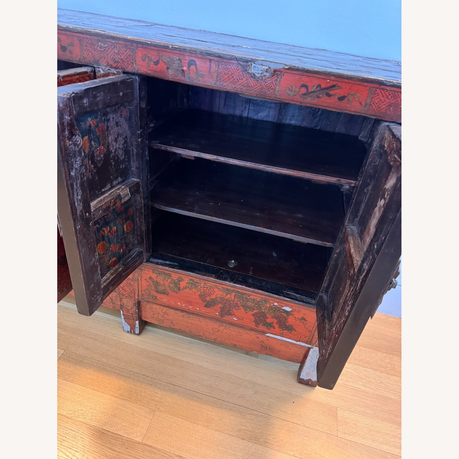 Vintage/Antique Finds Red Wood Sideboard - image-6