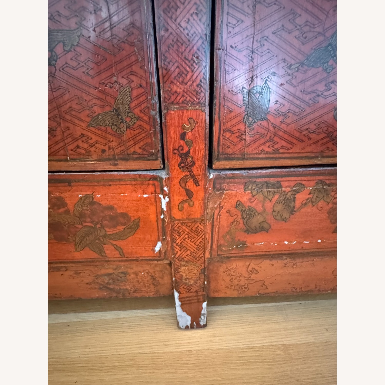 Vintage/Antique Finds Red Wood Sideboard - image-5